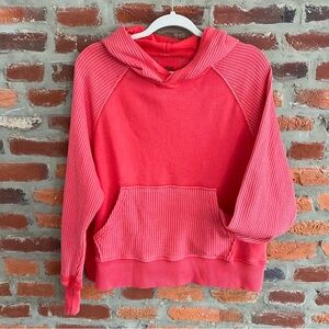aerie Coral Pullover Hooded Sweatshirt